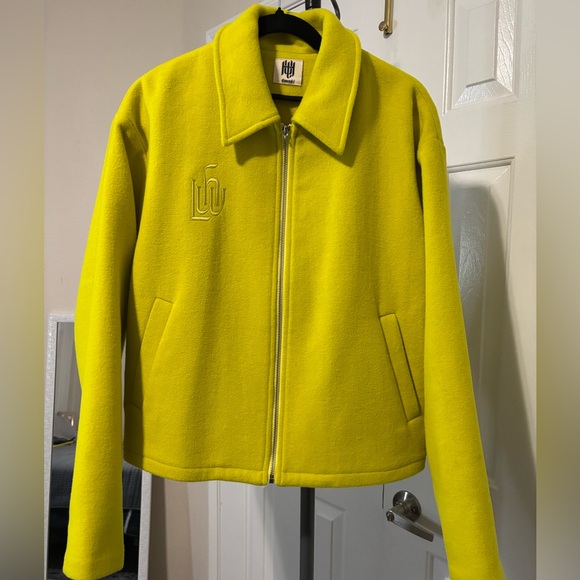 Locus and Wild Honey Green Apple Jacket with  Zipper - Picture 2 of 9